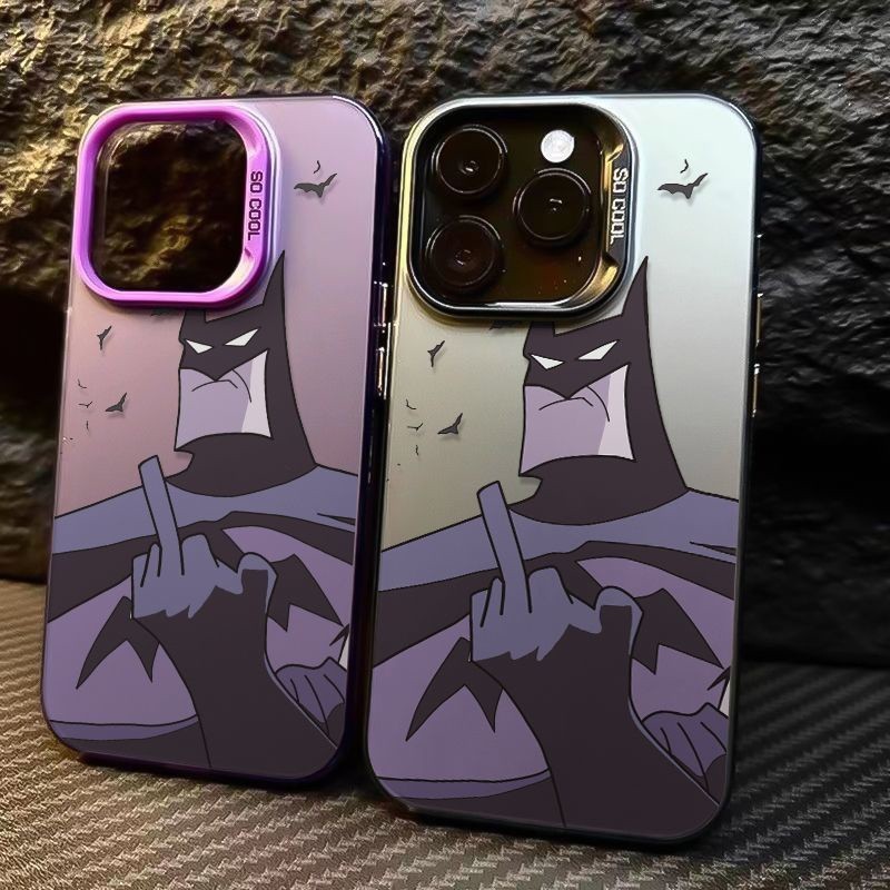 ฝาครอบลายแบทแมนสําหรับ iPhone 15/16promax 14plus 13 12 11Promax 7/8plus soft case