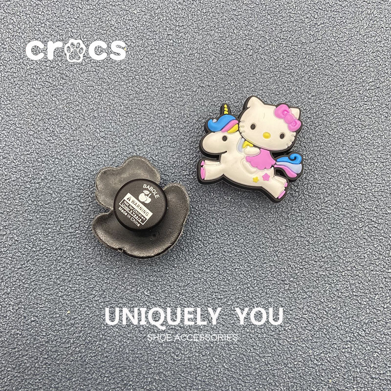 Crocs Jibbitz hello ketty หัวเข็มขัดรองเท้า KT Cat แฟชั่น Crocs อุปกรณ์เสริม Crocs charms การ์ตูนน่ารัก หัวเข็มขัดรองเท้า