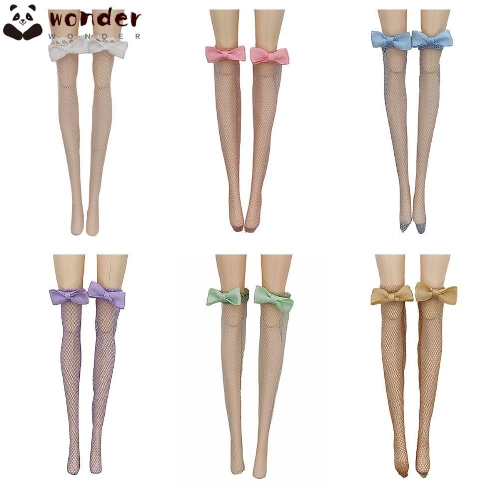 Wonder ถุงน่องผ้าลูกไม้ แฮนด์เมด ยาว 30 ซม. 10 แบบ 30 ซม. สําหรับตุ๊กตา 1/6