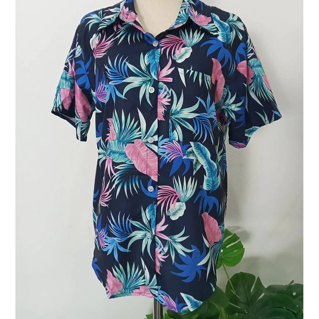 เสื้อเชิ้ตแขนสั้นลายดอกไม้ สไตล์เกาหลี thumbnail 9