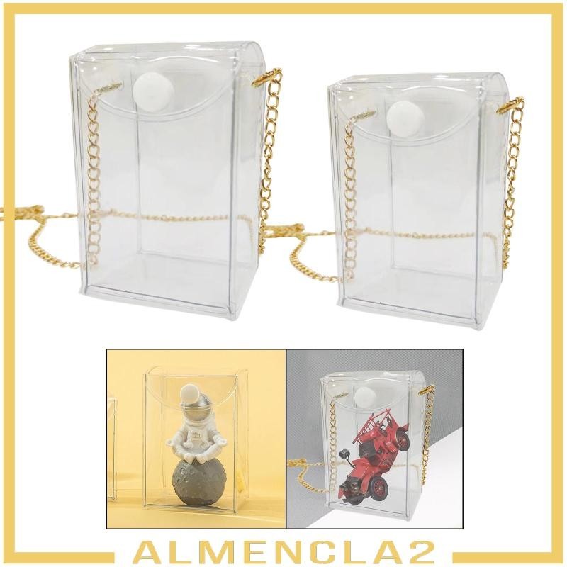 [Almencla2] กระเป๋าเคสใส อเนกประสงค์ สําหรับโชว์ฟิกเกอร์ น้ําหอม ตู้โชว์ ของเล่น ของสะสม