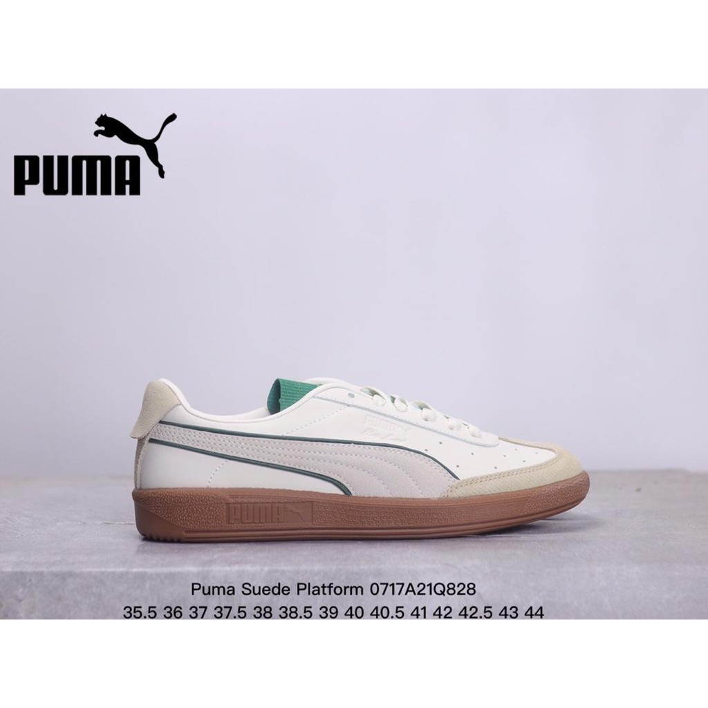 พูม่า PUMA Rihanna Suede Platform Company-Level Classic Suede Sneakers รองเท้าบุรุษและสตรี รองเท้าวิ่ง รองเท้าฟุตบอล รอง