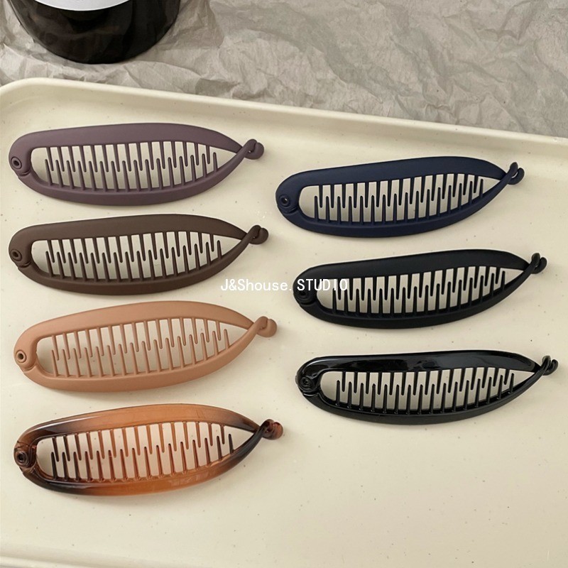 เคเอฟ752 สไตล์เกาหลีเรียบง่ายสดใสและเคลือบด้านสีบริสุทธิ์แฟชั่นกิ๊บติดผมหางปลาอุปกรณ์เสริมผู้หญิง ราคา ถูกที่สุด ดีลบีเคเค แกลเลอรีภาพที่ 3