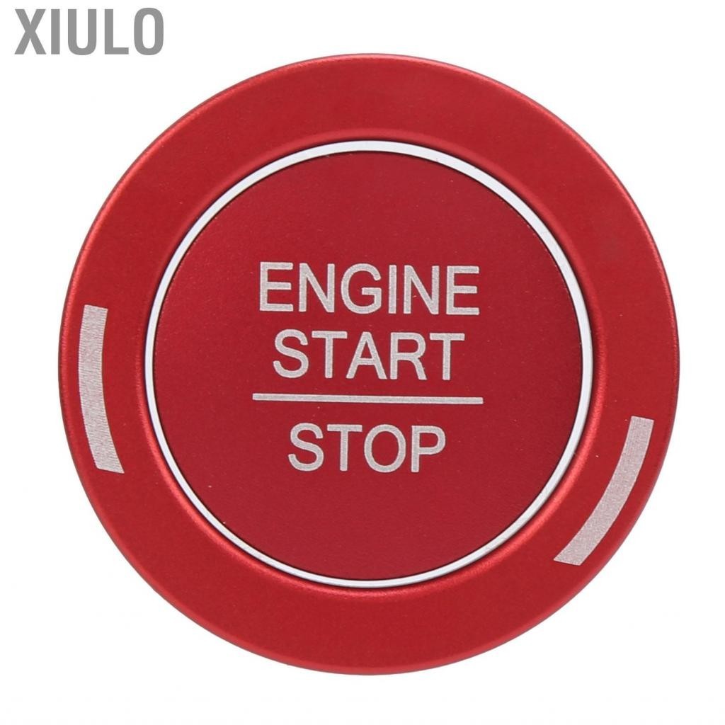 Xiulo Start Stop Button Trim  Durbale Rugged Engine Push Cover Red for Car