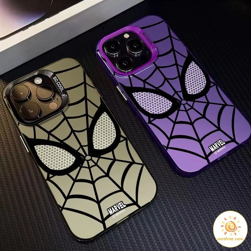 พร้อมส่ง เคสโทรศัพท์ ลายแมงมุม อินเทรนด์ไฮเอนด์ เคสสำหรับไอโฟน11 For iPhone12 13 14 15Pro MAX X XS XR XS 7 8Plus SE2020