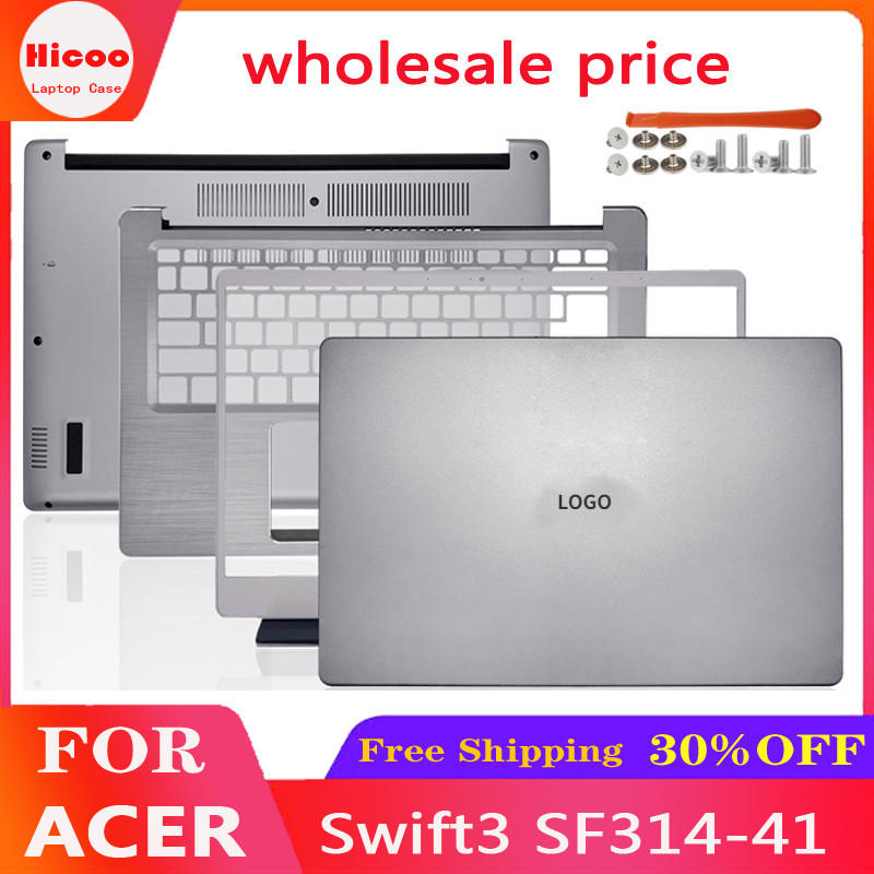 ใหม่ เคสด้านหลังแล็ปท็อป LCD สําหรับ Acer Swift3 SF314-41 Bezel Palmrestด้านล่าง