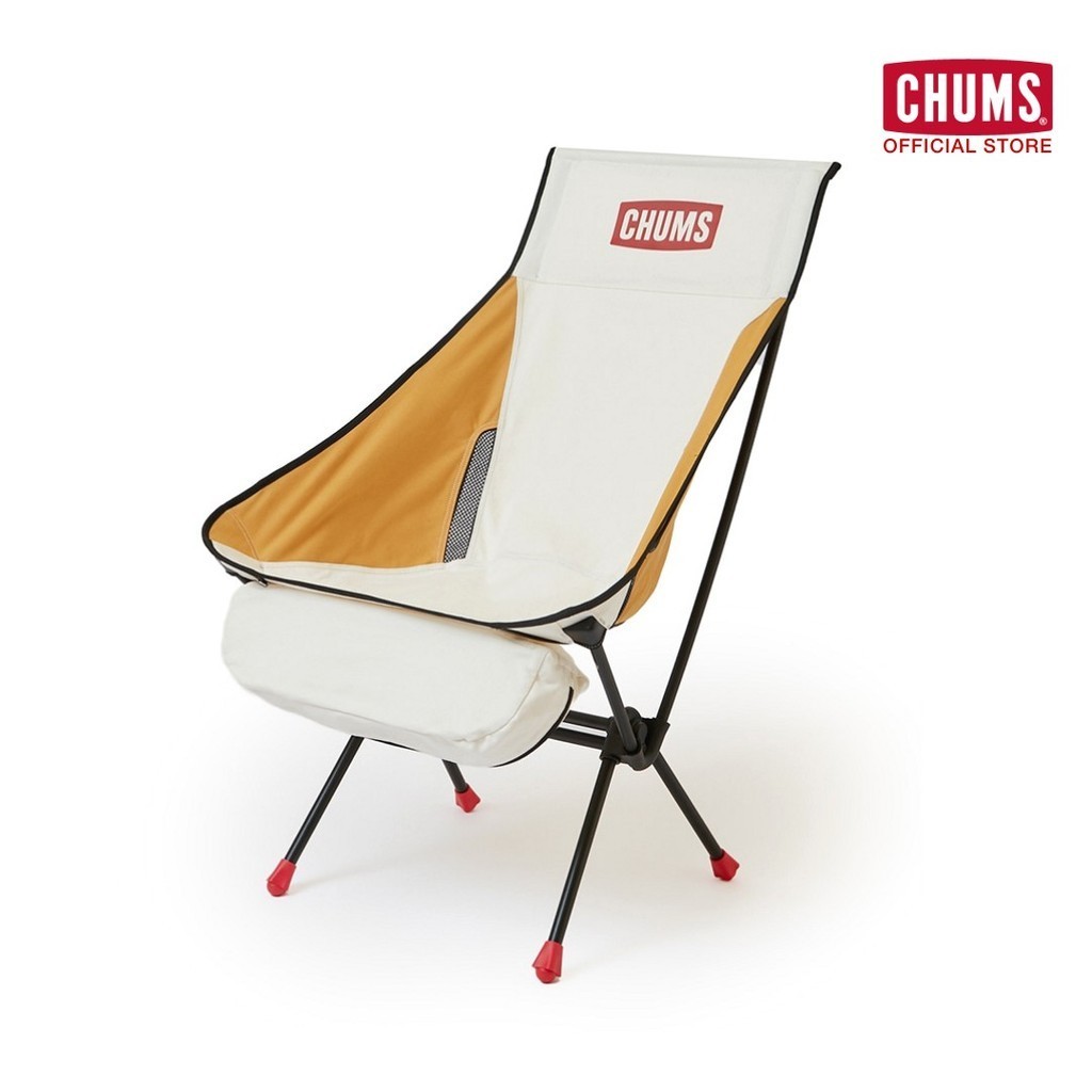 CHUMS Compact Chair Canvas Booby Foot High / เก้าอี้พับ เก้าอี้นั่งทรงแคมป์ปิ้ง พกพาสะดวก สายแคมป์ปิ้ง ปิคนิก ชัมส์