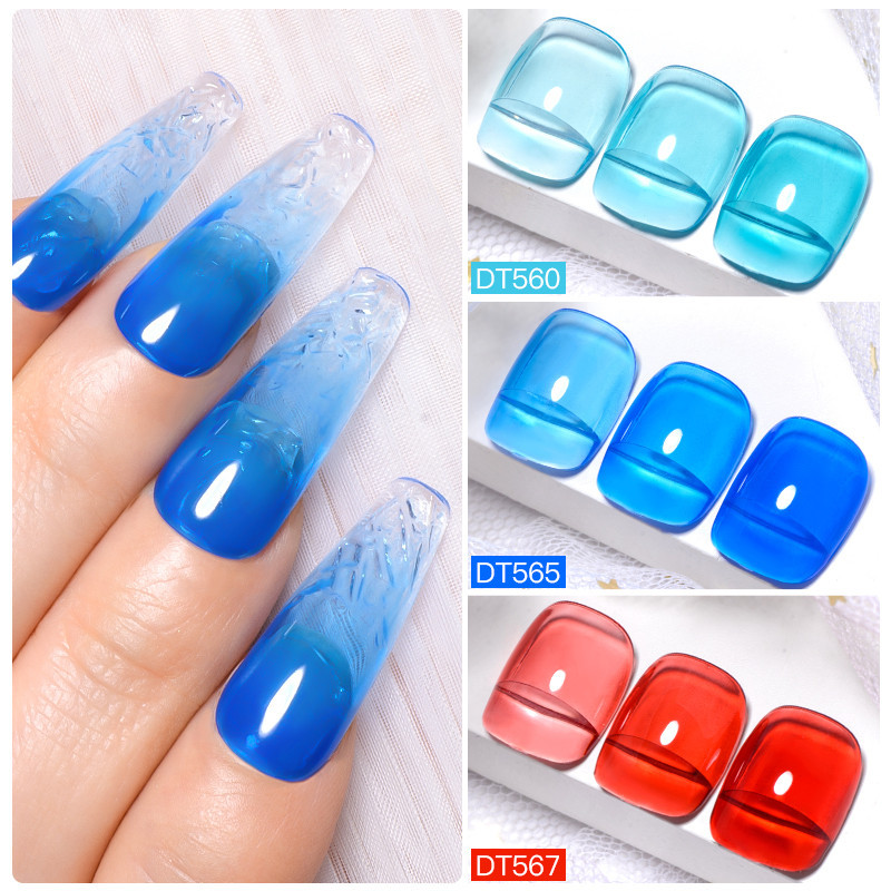 Meet ACROSS Jelly Color Gel 7ml ฤดูร้อนยาทาเล็บเจลเล็บที่มีสีสันยาวนาน Soak Off Uv Art
