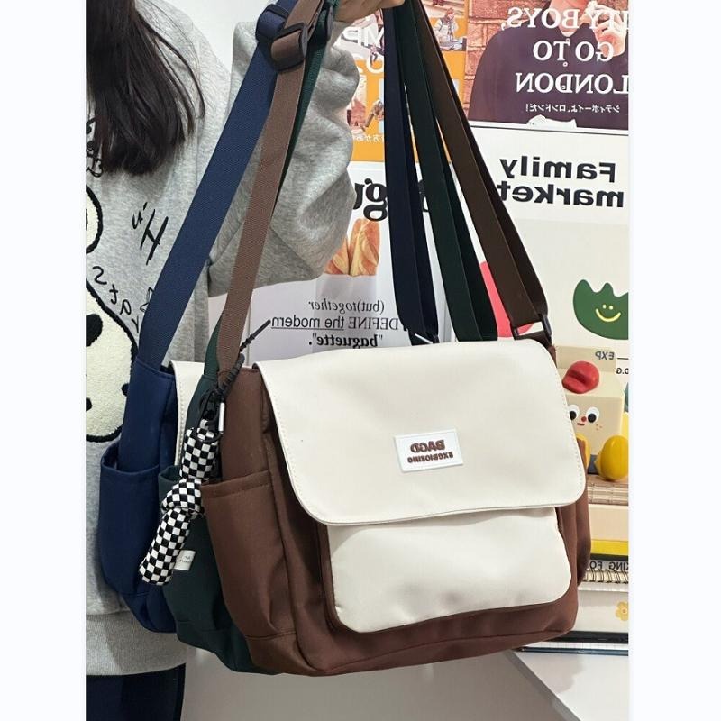 กระเป๋าสะพายสไตล์ญี่ปุ่น กันน้ำ Cross-Body Bag เด็กผู้ชาย สาว ความจุสูง