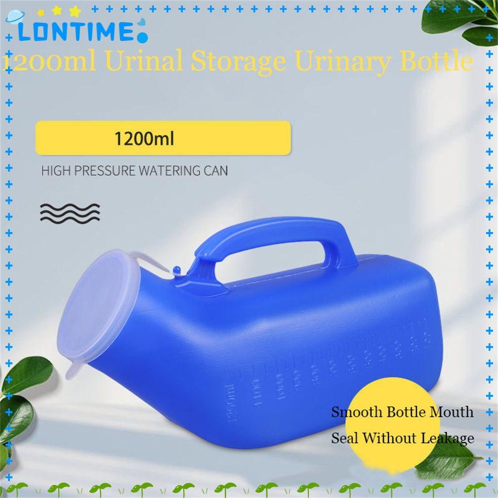 Lontime ขวดปัสสาวะพกพา 1200ml สําหรับแคมป์ เดินทาง ผู้สูงอายุ พร้อมหูจับ เก็บฉี่