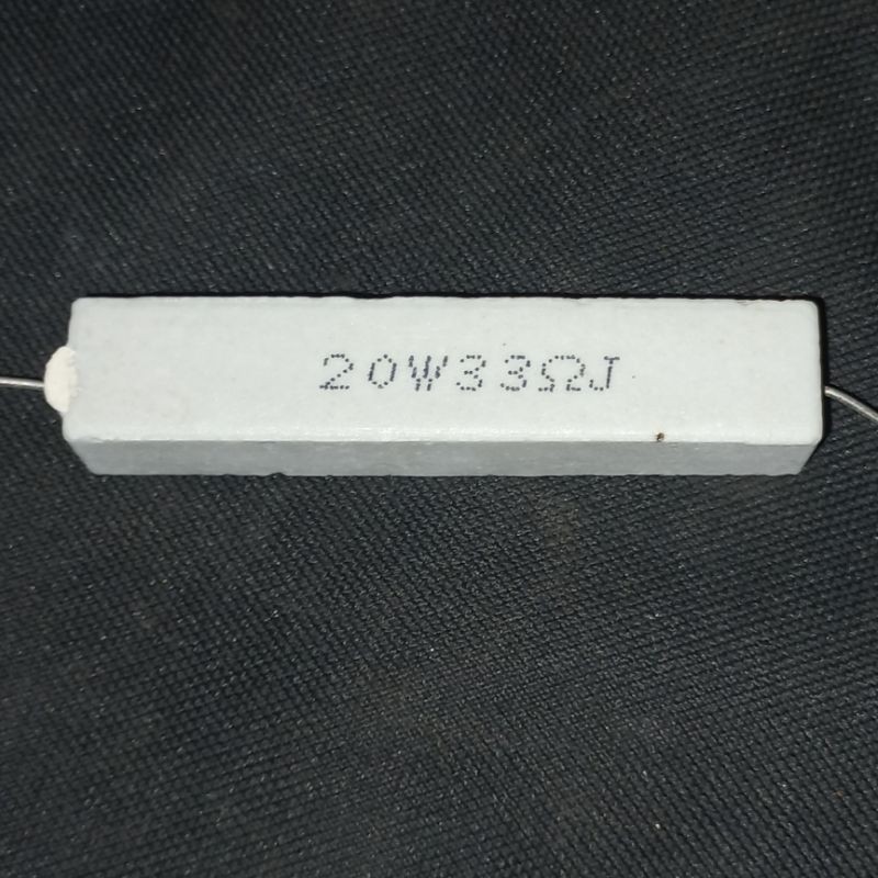 R lime 33ohm 33 ohm 33R 20w 20watt 20 วัตต์ Square block Resistor Fajar electro 2
