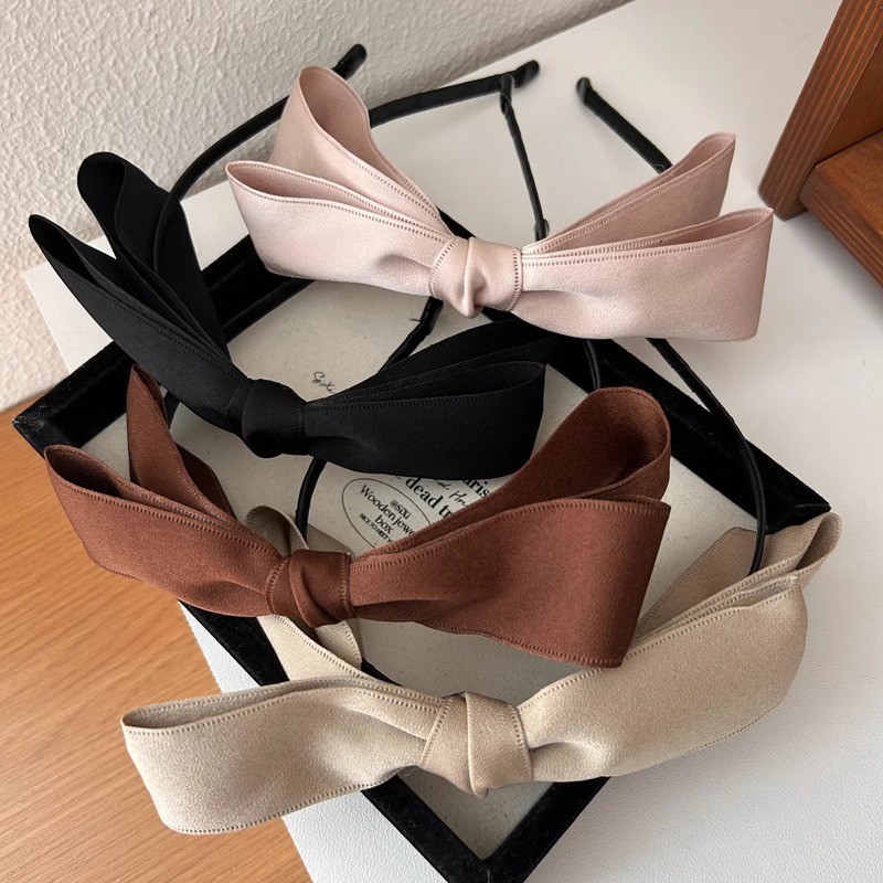 อารมณ์ฝรั่งเศสประณีตโบว์คาดศีรษะทุกการแข่งขันแฟชั่นกดกิ๊บหญิง