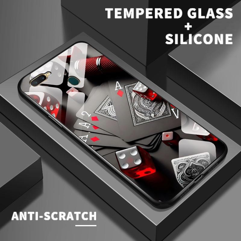 เหมาะสำหรับ OPPO A7 A7n A72 A73 A74 4G 5G A76 A77 A77s A7x A8 A83 กรณีโทรศัพท์มือถือป้องกันรอยขีดข่ว