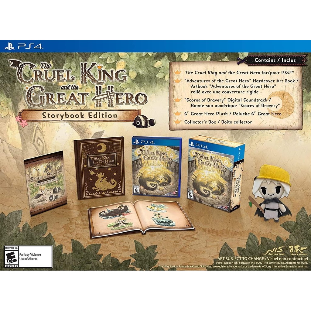 แผ่นเกม Ps4 🎮 The Cruel King and the Great Hero [Storybook Edition] | ชุด Box มือ1 🆕 | Zone1 US (ภาษ