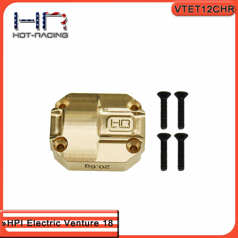 HR RACING อะไหล่ทองแดงน้ําหนักฝาครอบเพลาด้านหลัง 20.6g เดี่ยวสําหรับ HPI Venture 18 1/18 รุ่น RC รถ Crawler อุปกรณ์เสริม