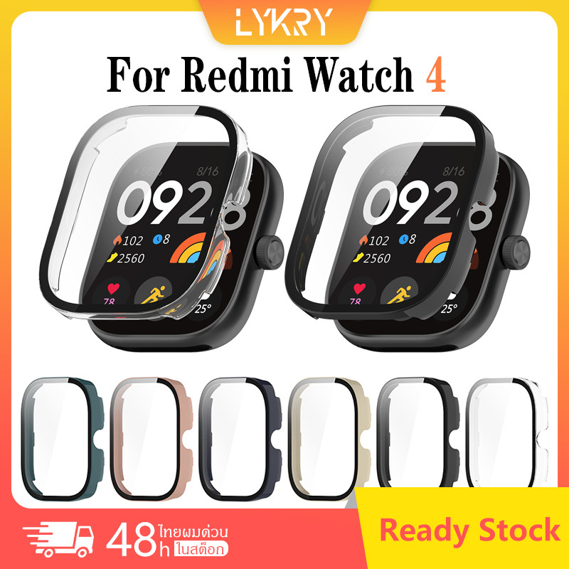 เคส Redmi Watch 4 แบบออลอินวัน เคสป้องกันหัวนาฬิกาพีซี ฟิล์มนิรภัย HD อุปกรณ์เสริมนาฬิกา Redmi Watch 4 เคส