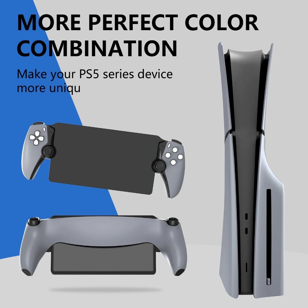 30th Anniversary เปลือกเปลี่ยนสีเทาสําหรับ PS Portal Case Accessorie Premium PS5 Portal Full Cover P