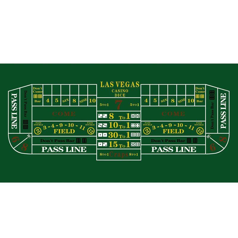 180x90cm Craps Game Tablecloth Non-woven Pattern Beautifully Foldable Game Tablecloth Party Game Acc