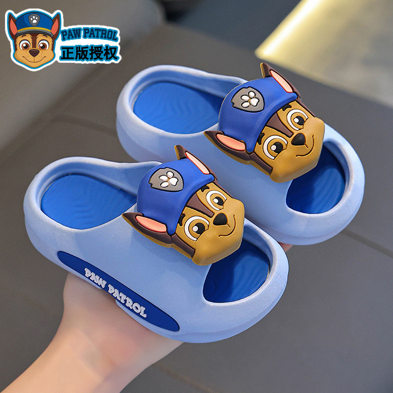 paw patrol วังทีมรองเท้าแตะเด็กฤดูร้อนชายหญิงกันลื่นในร่มอาบน้ําป้องกันการชนกันรองเท้าแตะการ์ตูนระบายอากาศ
