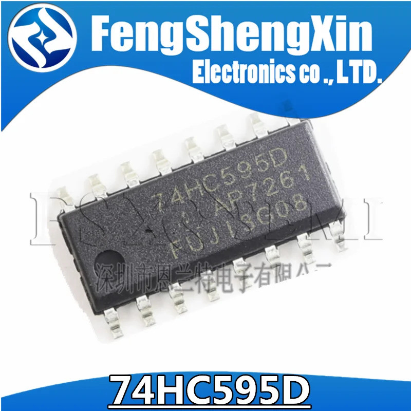 10 ชิ้น 74HC595D DP74HC595D 74HC595 SOP16