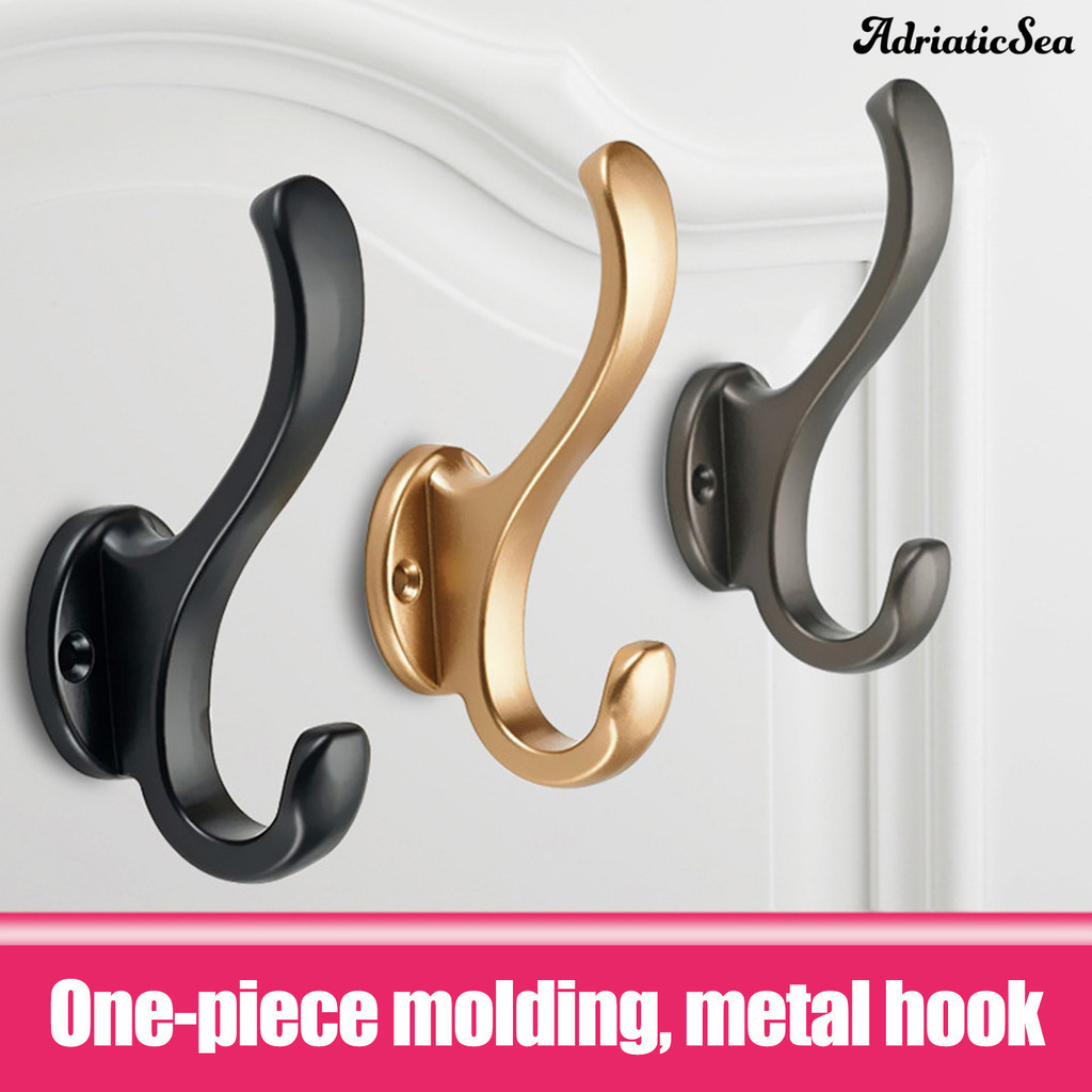 [COD]✪ตะขอแขวนเสื้อโค้ท หมวก เสื้อโค้ท อเนกประสงค์ กันน้ํา ขอบเรียบ พร้อมสกรู สีพื้น ประหยัดพื้นที่ 1 ชุด