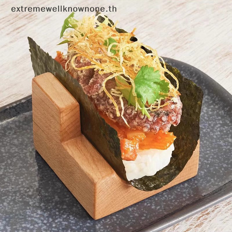 Ewth ชั้นวางอาหาร ซูชิ ทาโก้ ขนมขบเคี้ยว แบบไม้ สไตล์ญี่ปุ่น สําหรับร้านอาหาร โรงแรม บ้าน 1 ชิ้น EWTH