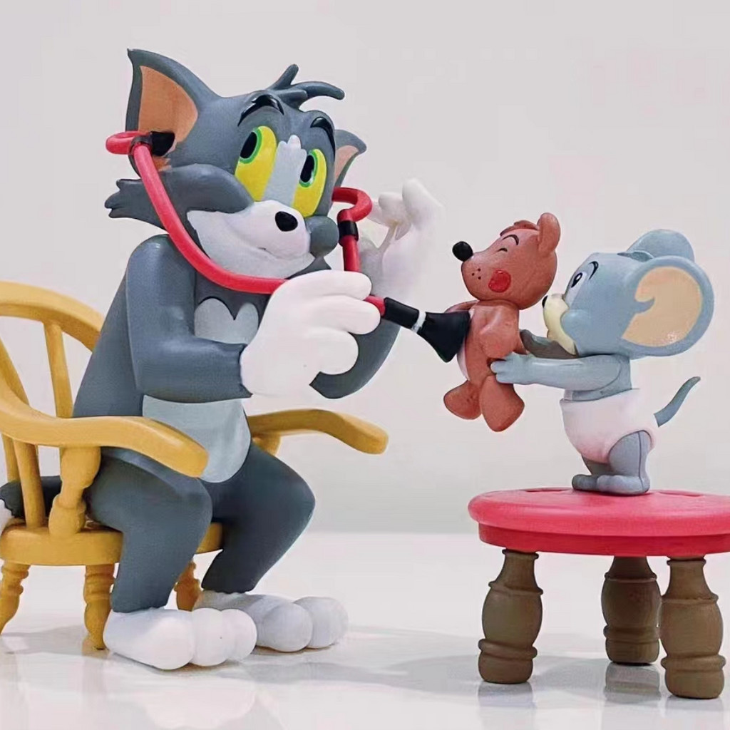 Tom and Jerry Daily Life 2 Series กล่องสุ่ม ตุ๊กตาหนู แมว 52TOYS