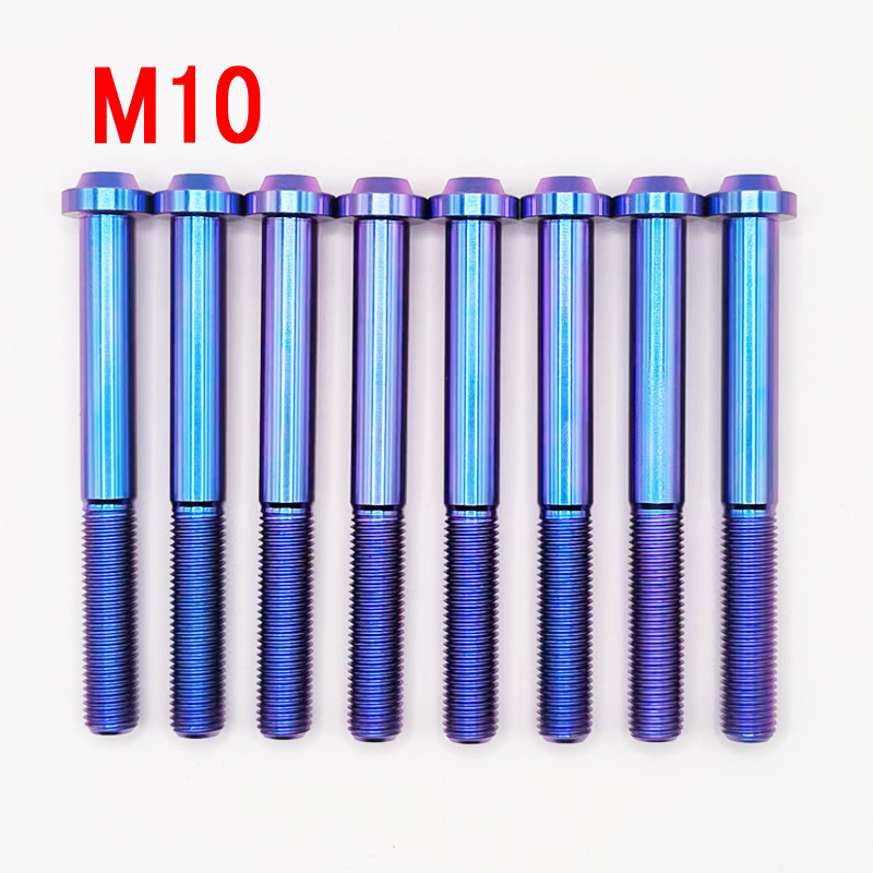 Tc4/gr5 M10 90100 110 120 130 ไทเทเนียมอัลลอยด ์ หัวใหญ ่ สลักเกลียวจานรองหัวสกรูยาว