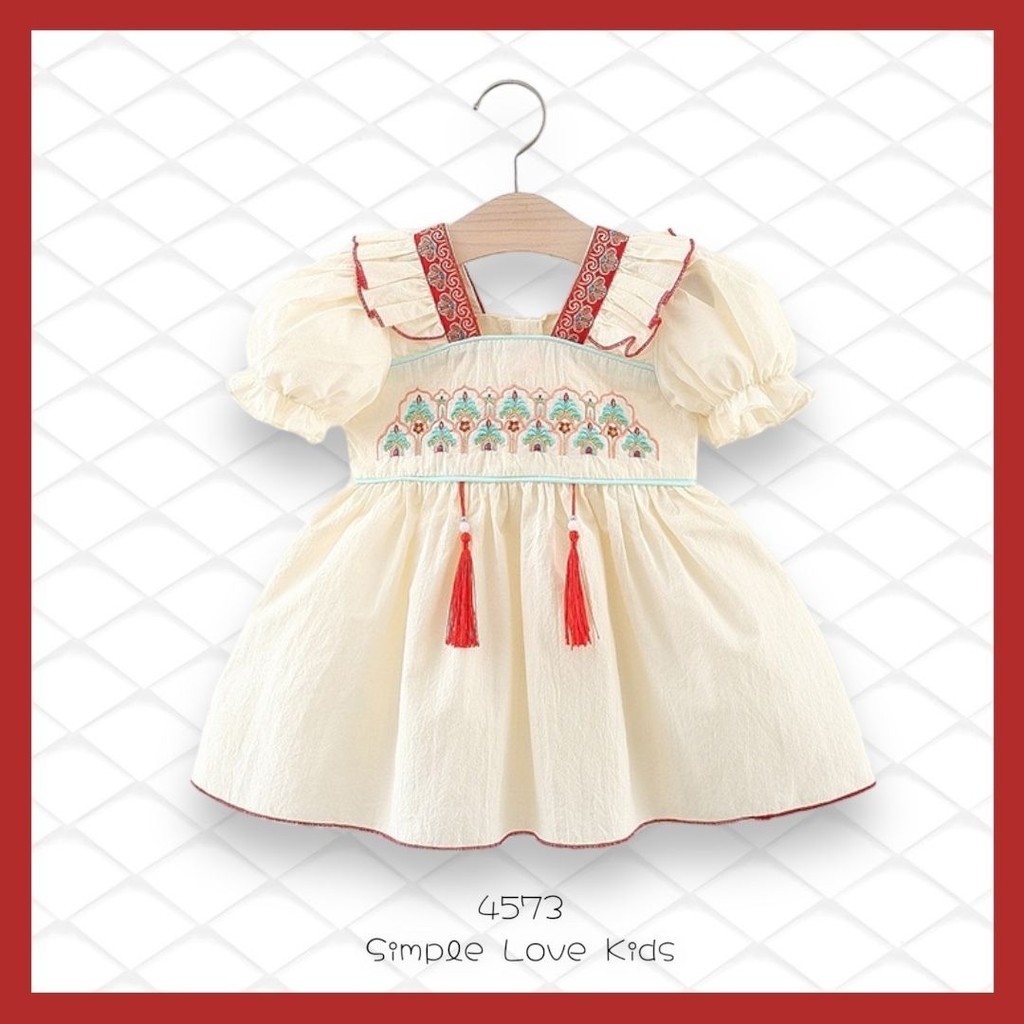 [Simple Love Kids] ชุดเดรส CNY ของสาวน้อย 4573