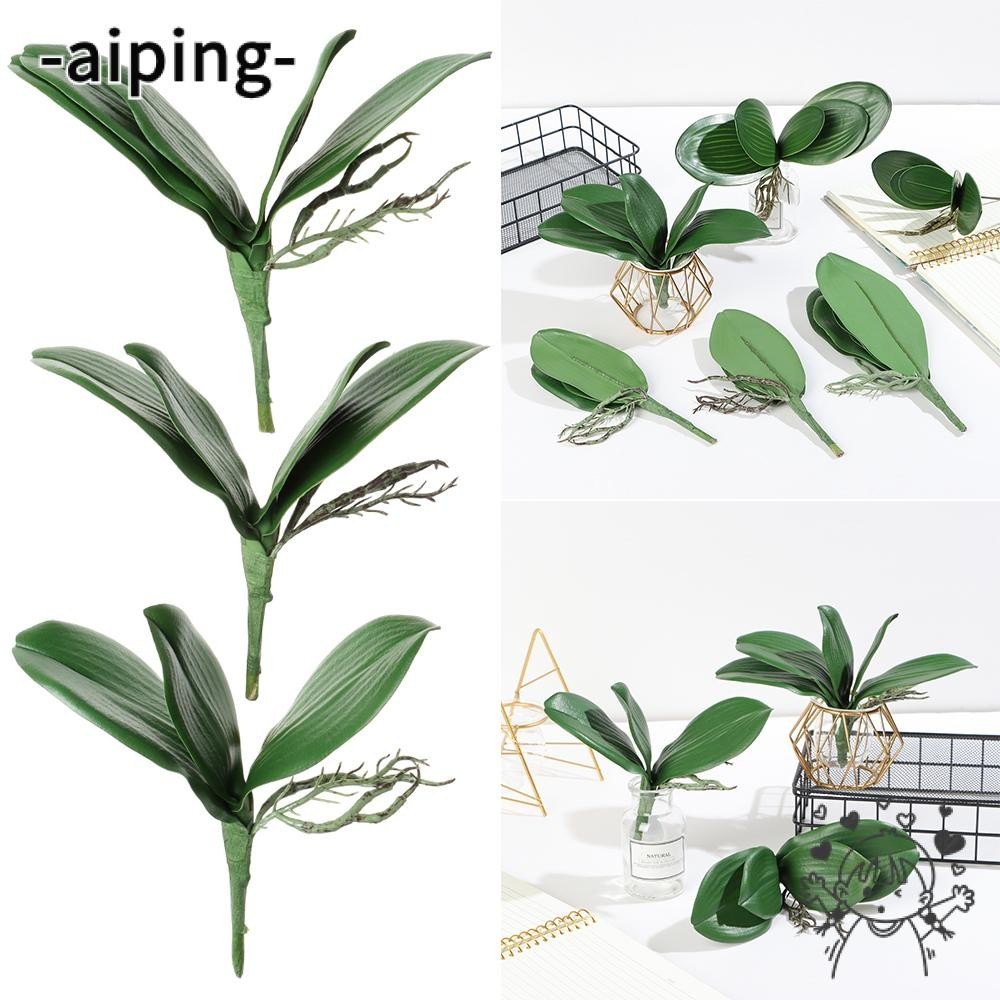 Aiping ใบกล้วยไม้จําลอง สําหรับตกแต่งบ้าน งานแต่งงาน ฤดูใบไม้ผลิ