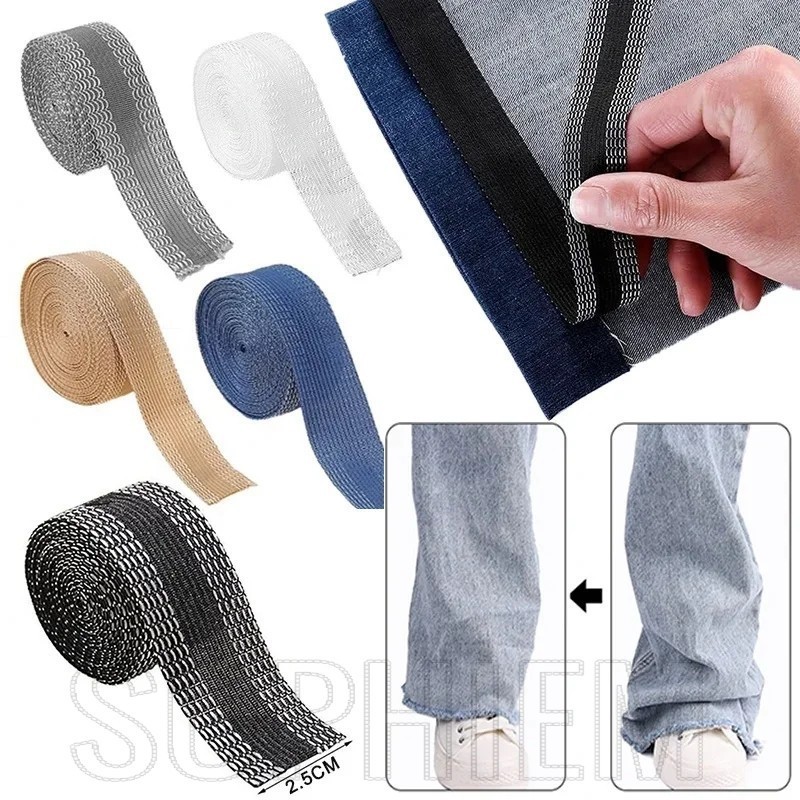 Sfse- เทปติดกางเกงยีน แบบมีกาวในตัว ไม่ต้องเย็บติด สําหรับเย็บผ้า DIY