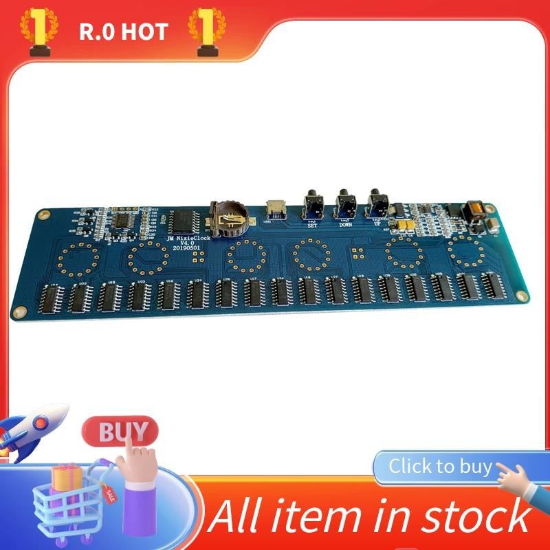 DIY In14 In4 Nixie Tube Clock Digital LED Clock Circuit Board Kit, PCBA ไม่มีหลอด