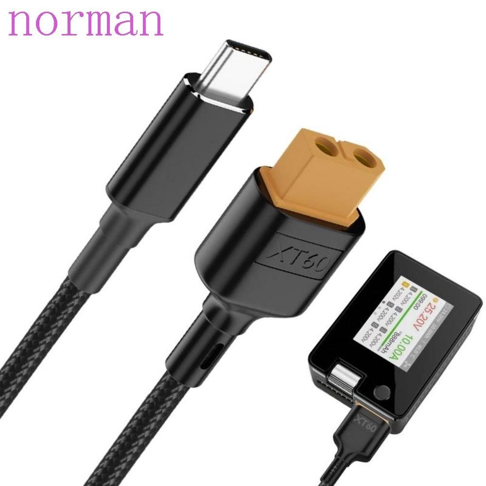 Norman XT60 สายชาร์จอะแดปเตอร์ Type-C 20V 5A 100W XT60 เป็น Type-C 50 ซม. 1 ม. SC100 โปรโตคอล USB-C 