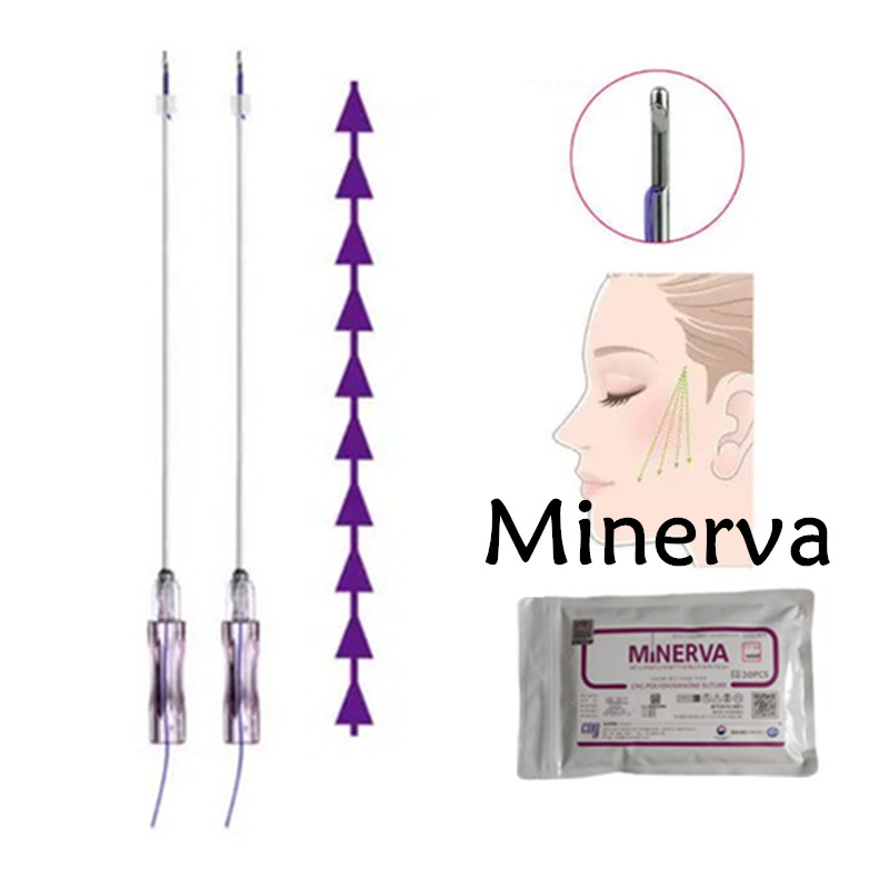 20pcs minerva 18g 100mm PDO ด้ายก้างปลา PCL กด Cog