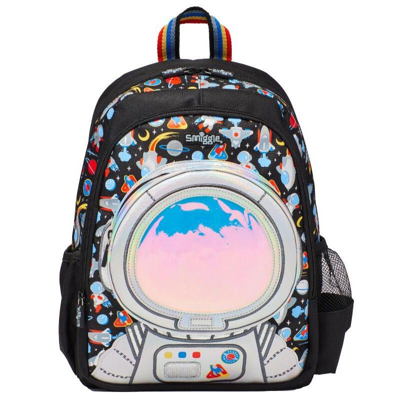 🎒Smiggle Virtual Classic Backpack กระเป๋าเป้ 🎒สมิกเกอร์ ขนาด 14-15 นิ้ว ลาย หมวกอวกาศ พร้อมส่งในไทย 🛻