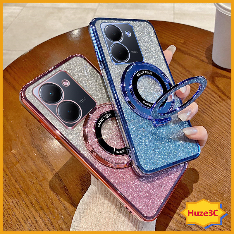 เคส Vivo Y36 5G Y27 5G Y27S Y17S Y16 Y22 Y22S เคสโทรศัพท์มือถือ แบบพับได้ พร้อมขาตั้ง สําหรับ ZJSF
