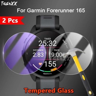 ฟิล์มกระจกนิรภัยกันรอยหน้าจอ 9H 2.5D แบบใส ป้องกันแสงสีม่วง สําหรับ Garmin Forerunner 165 Music Smart Watch 1 2 3 5 ชิ้น