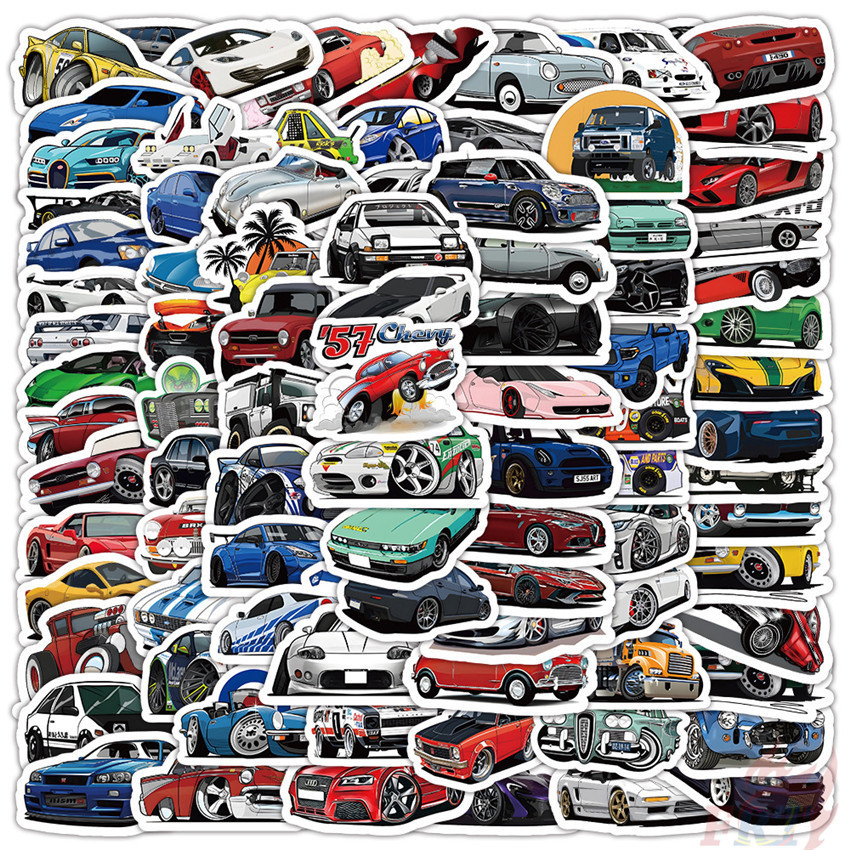 100Pcs/Set ❉ JDM Cars Mini Stickers ❉ DIY Fashion Waterproof Doodle Decals Stickers