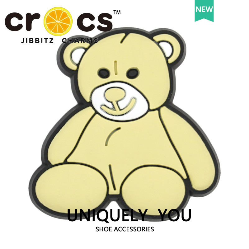 JIBBITZ cross charms ตัวติดรองเท้า หมีสีรุ้งDIY ตัวติดรองเท้า cross