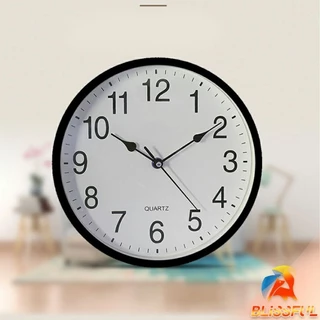 B.F นาฬิกาแขวนทรงกลม นาฬิกาเดินเงียบ เรียบง่ายและมีสไตล์ wall clock