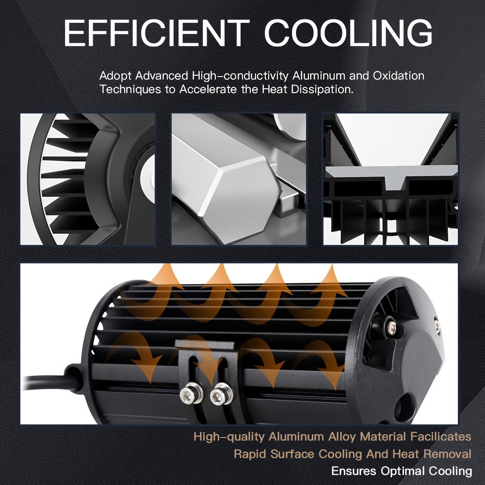 เเพค 2 ชิ้น สว่างตาเเตก! 7 นิ้ว SPOT BEAM US 200Wไฟสปอร์ตไลท์รถยนต์ ไฟหน้ารถ ไฟท้าย ไฟช่วยตัดหมอก สว่างมาก 12V เเสงขาว - รูปที่ 4