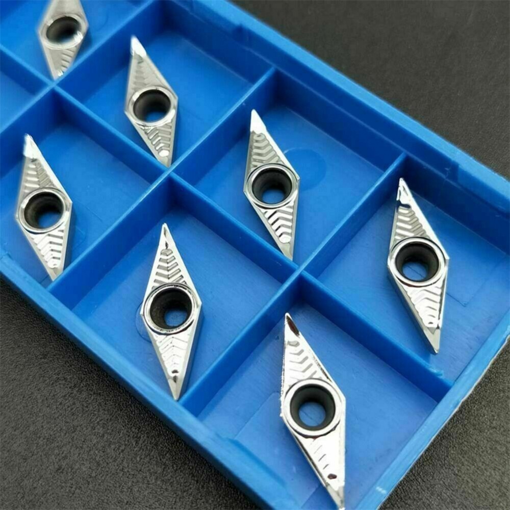 เม็ดมีดกลึงคาร์ไบด์ CNC อะลูมิเนียม คุณภาพสูง 10 ชิ้น