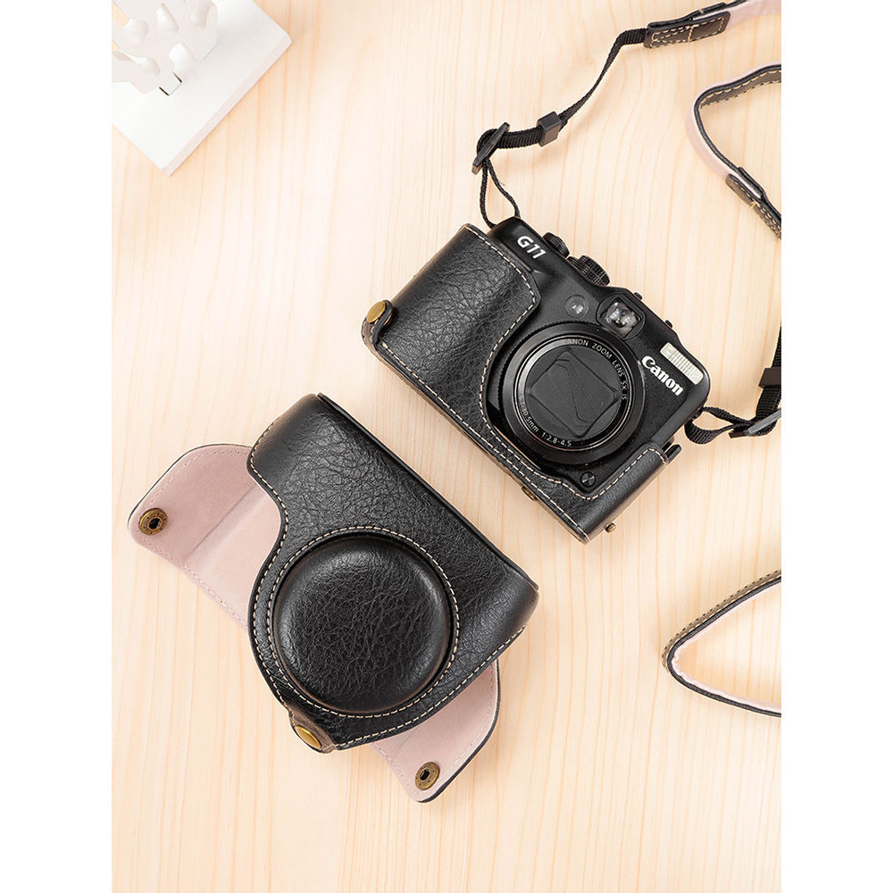 สมบัติคุณภาพเหมาะสําหรับ Canon G12 เคสป้องกันกระเป๋ากล้อง G11 G12 Mirrorless ป้องกันเดี่ยว