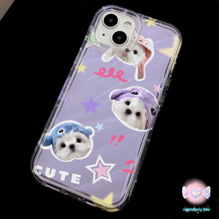 [โปรโมชั่น] เคสโทรศัพท์ลายลูกสุนัขและลูกแมว เคสน่ารัก For iPhone14 11 12 13 15 Pro Max X XR XS Max 6 7 8 14 16 Plus
