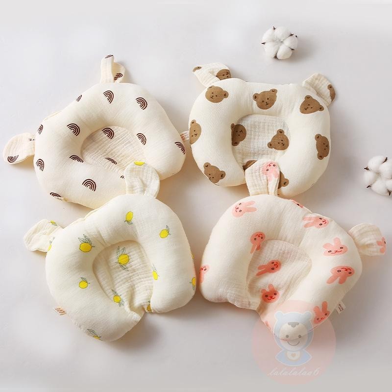 Laa6-หมอนพยุงคอหัวลายหัวใจดอกไม้หมีสําหรับเด็กสําหรับรองคอรถเข็นเด็กสําหรับทารกแรกเกิด