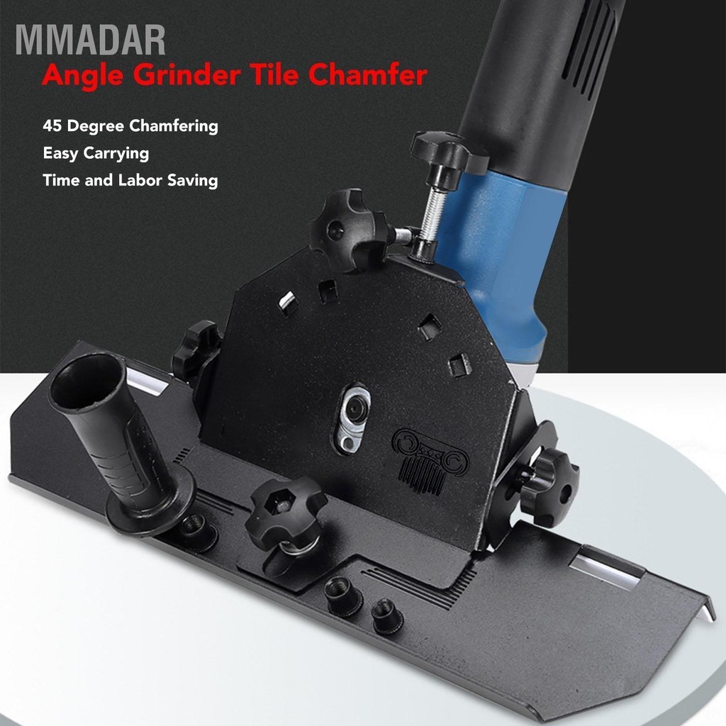 MMADAR วงเล็บ Chamfer 45 องศาสำหรับเครื่องบดมุมตัดเครื่องบดกระเบื้องเซรามิค Chamfering เครื่องมือ
