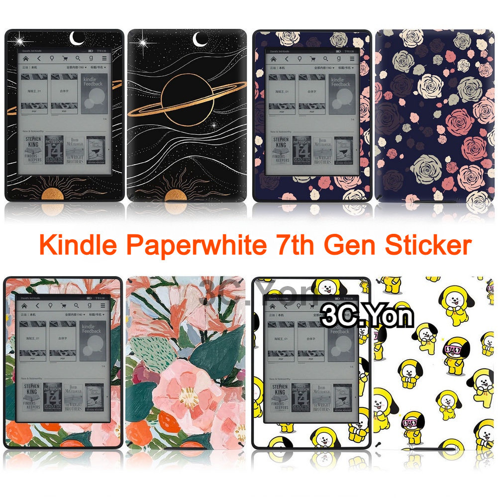 ฟิล์มสติกเกอร์ ลายการ์ตูน Kindle Paperwhite 7th Gen กันน้ํา กันรอยขีดข่วน สําหรับ DP75SDI Kpw3