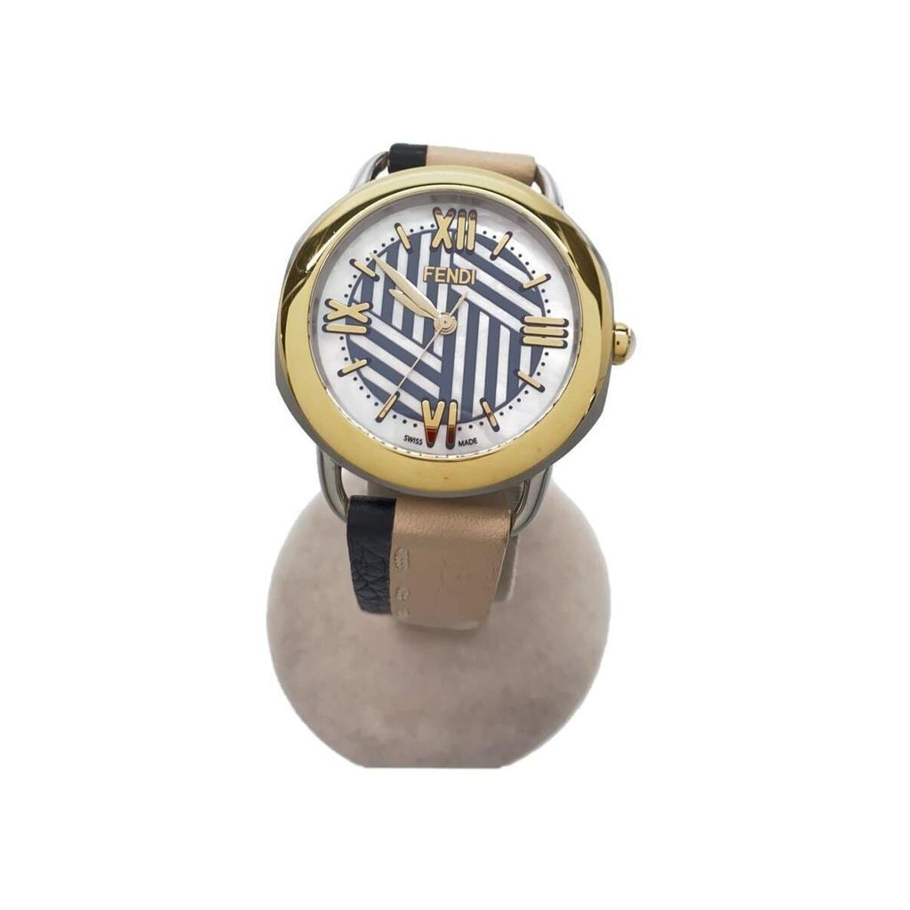 Fendi WH wht M I Wrist Watch leather Women Direct from Japan Secondhand