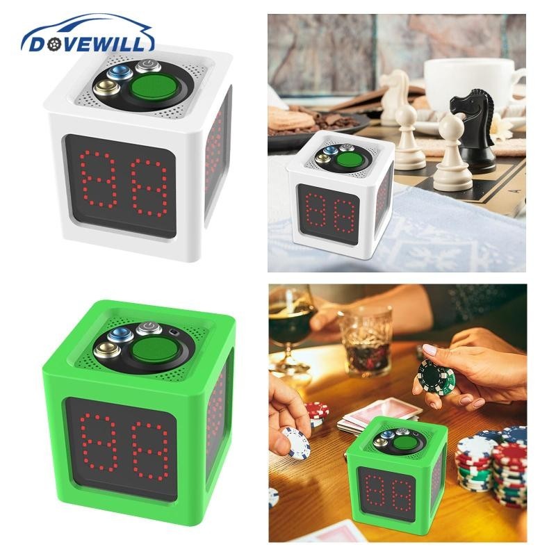 [Dovewill] เกมกระดาน Timer เกมจับเวลานาฬิกาหมากรุกแบบพกพา Timer Digital Timer สําหรับกีฬา Tournament ฝึกไพ่นกกระจอก