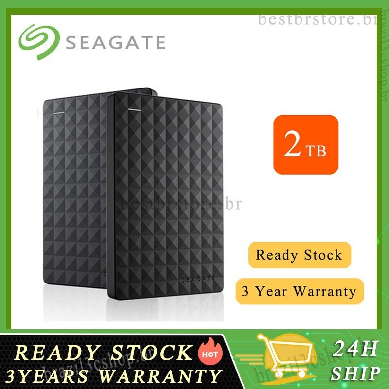 Seagate_ ฮาร์ดไดรฟ์ภายนอก HD 4TB 2TB 1TB USB 3.0